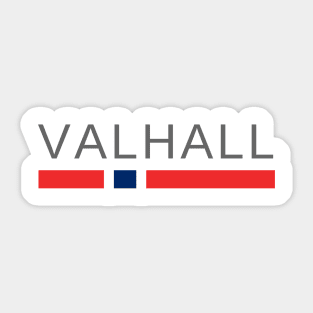 Valhall Viking Norway Sticker